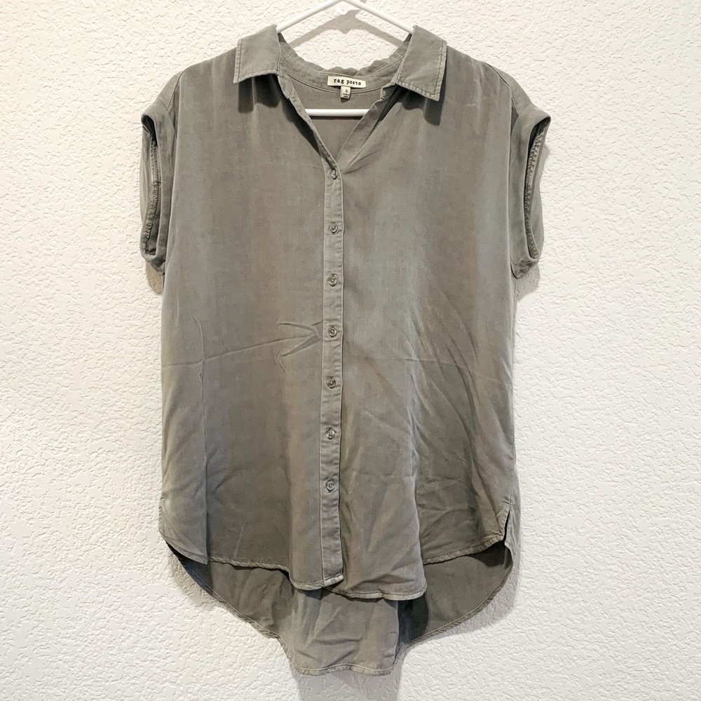 Rag Poets Collared Button-down Tunic